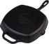 Victoria Cast Iron Grill Pan. Square Grill Pan, Seasoned with 100% Kosher Certified Non-GMO Flaxseed Oil, Black