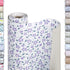 Smart Design Bonded Grip Shelf Liner - 12 Inch x 10 Feet - Non Adhesive, Strong Grip Bottom, Easy Clean Kitchen Drawer, Cabinet, Cupboard Dresser Cover, Non Slip Rubber Mat - Lavender Wildflower