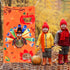 Thanksgiving Potato Sack Race Bags,Thanksgiving Bean Bag Toss Game,Make-A-Turkey Stickers ,Thanksgiving Party Games for Kids and Adults(17PACK).
