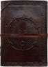 Writing Journal to Write in Special Wolf Leather Book of Shadows Notebook Sketchbook Notepad Office Personal Diary - Eco Friendly Unlined Blank Pages Gift for Men Women grimoire Journal 7x5 Inc
