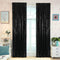 Kmhesvi Black Sequin Backdrop Curtains - 2 Panels 2.3x8.5Ft Sparkly Black Photo Background Glitter Curtains for Birthday Baby Shower Wedding Decorations