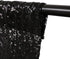 Kmhesvi Black Sequin Backdrop Curtains - 2 Panels 2.3x8.5Ft Sparkly Black Photo Background Glitter Curtains for Birthday Baby Shower Wedding Decorations