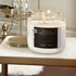 CLCo. by Candle-Lite Company Scented Mahogany Teak Single-Wick Jar Candle, 14 oz, Off White