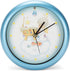 Mark Feldstein Peace On Earth Precious Moments Blue 8 x 8 Holiday Hanging Wall Clock