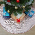 Rose Gold Christmas Tree Skirt 24 Inches Sequin Tree Skirt Small Tree Skirt for Christmas Decorations