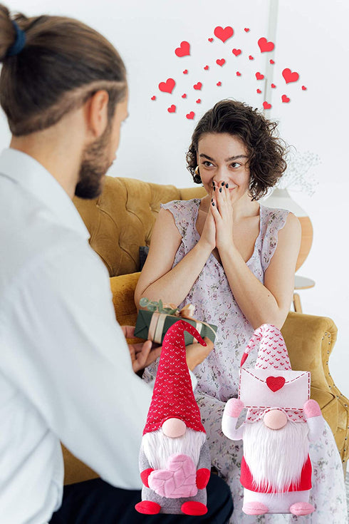 Valentines Gnomes Plush Decorations