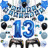 Vlipoeasn Video Game 13th Birthday Decorations for Boys Official Teenager Birthday Decorations 13th Birthday Video Game Party Supplies Blue Gamer Birthday Party Decorations Boys 13th Birthday Party Decorations