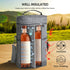 BALEINE 2 Bottle Wine Carrier - Insulated & Leakproof Wine Cooler Bag with Shoulder Strap for Picnic, Travel, BYOB Restaurant, Wine Gifts for Women (Ash Grey, 2 Bottle)