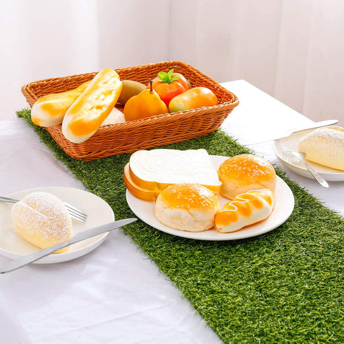 Farochy Artificial Grass Table Runners - Synthetic Grass Table Runner for Wedding Party, Birthday, Banquet, Baby Shower, Home Decorations (14 x 48 inches)