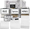 Clip On Labels for Storage Bins 20 Metal Basket Labels with Marker Pens, 20 Blank Cards for Personalized Cube Storage Bin Label Holder