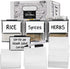 Clip On Labels for Storage Bins 20 Metal Basket Labels with Marker Pens, 20 Blank Cards for Personalized Cube Storage Bin Label Holder