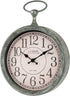 La Crosse 404-3828 9 Inch Pocket Watch Quartz Wall Clock, Green