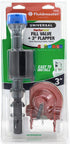Fluidmaster 400CAR3P5 PerforMAX Adjustable High Performance Toilet Fill Valve and Flapper Repair Kit, For 3-Inch Flush Valve Toilets