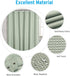 AmazerBath Sage Green Shower Curtain Waffle Shower Curtain, Fabric Shower Curtain Water-Repellent, 12 Metal Grommets, Premium Polyester, Heavy Duty, 72 x 72 Inches, Sage Green