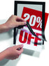 Durable Self-Adhesive Magnetic DURAFRAME Document Sign Holder, Half Letter-Size 5-1/2"" x 8-1/2"", Black, 2 Pack (491301)"