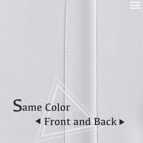 2 Panels Solid Room Darkening Drapes Pure White Themal Insulated Grommet/Eyelet Top Nursery & Infant Care Curtains Each Panel 42" W x 63" L