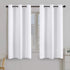 2 Panels Solid Room Darkening Drapes Pure White Themal Insulated Grommet/Eyelet Top Nursery & Infant Care Curtains Each Panel 42" W x 63" L
