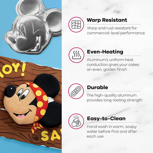 Wilton Disney Mickey Mouse Clubhouse Aluminum Birthday Cake Pan