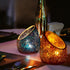 ENFANTRY Votive Candle Holder Set, 2 Pc Mosaic Glass Tealight Candle Holder Handmade Romantic Slanted Crystal Centerpiece Candlescape for Valentine's Day, Wedding, Party, Dinner, Home Decor,4x3inch