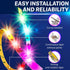 Upgraded 2022 WiFi LED Strip Lights Kit Extra Adhesive 3M Tape - 20 feet 300 LEDs SMD 5050 RGB Light, 44 Key Remote Controller, Flexible Changing Multi-Color Lighting Strips for TV, Room