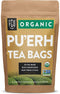 Organic Pu'erh Tea Bags | 20 Tea Bags | Eco-Conscious Tea Bags in Kraft Bag | by FGO