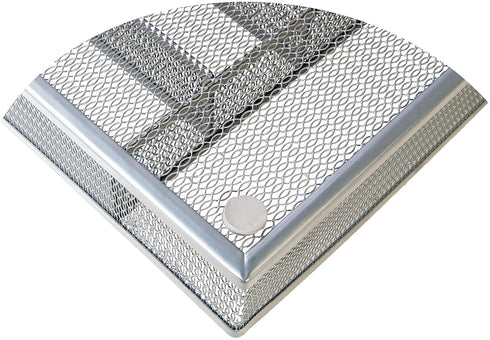 Flatware Tray Utensil Drawer Organizer Kitchen Utensil Cutlery Tray Mesh Designing with Foam Feet Multi Compartments Keep Desk Drawer and Office Supplies Well Organized (Silver)