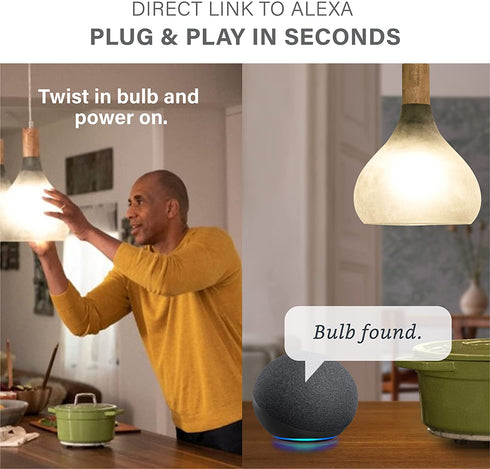 Sengled Alexa Light Bulb, Bluetooth Mesh Smart Light Bulbs, Smart Bulbs That Work with Alexa Only, Dimmable LED Bulb E26 A19, 60W Equivalent Soft White 800LM, Certified for Humans Device, 4 Pack