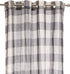 LORRAINE HOME FASHIONS, Gray, Courtyard Grommet Window Curtain Panel, 53" x 63"