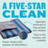 E-Cloth Range & Stovetop Cleaning Cloth, Reusable Premium Microfiber Cleaning Cloth, Ideal Oven & Glass Stove Top Cleaner, 100 Wash Guarantee, Blue & Gray, 2 Pack
