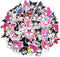 Kuromi and My Melody Stickers Pack| 50pcs Cute My Melody Kuromi Sanrio Stickers for Laptop Water Bottle Travel Case Phone Skateboard - Vinyl Waterproof Kawaii Stickers for Kids Adults Teens Girls