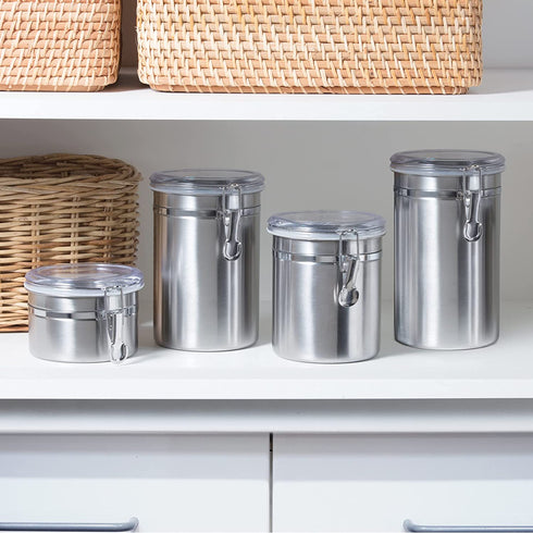 Oggi Food Storage Container, 36-Ounce, Stainless Steel