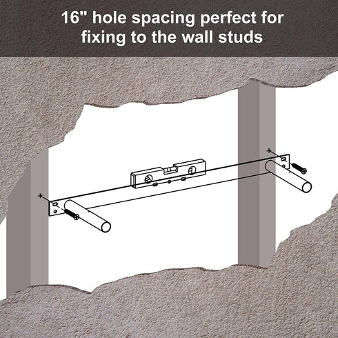 VASAGLE Floating Shelf Set of 2, Wall Shelf 23.6 Inch, Hanging Shelves Wall Mounted, for Photos, Decorations, MDF, White ULWS26WT-2
