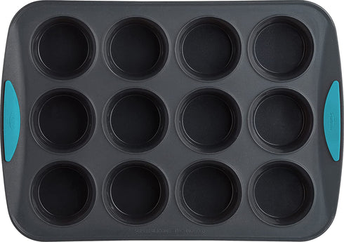 Trudeau 12 Structured Silicone Muffin pan, Cup, Tropical (05115197TG)