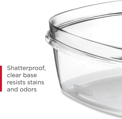 Rubbermaid Meal Prep Premier Food Storage Container, 6 Piece Set, Grey
