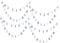 Iconikal Decoration Ornament Garland, Hanukkah, 9-Foot Length, 4-Pack