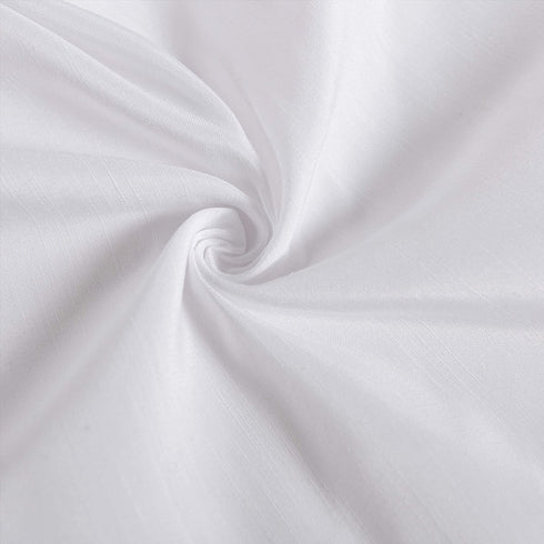 Biscaynebay Wrap Around Bed Skirts for Twin & Twin XL Beds with Extra Long Drop of 25 Inches, White Elastic Dust Ruffles Easy Fit Wrinkle & Fade Resistant Silky Luxurious Fabric Solid Machine Washable
