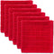 DII Basic Terry Collection Solid Windowpane Dishcloth Set, 12x12, Red, 6 Piece