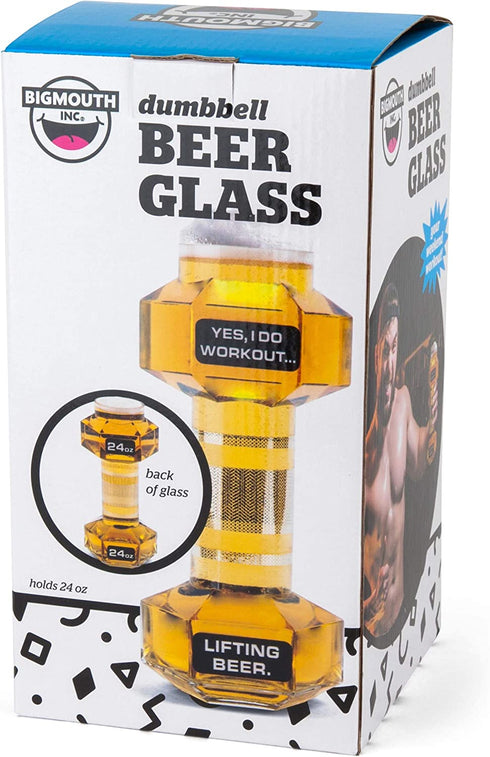 BigMouth Inc Dumbbell Beer Glass, 1 Count (Pack of 1)