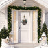 KHOYIME Welcome Sign for Front Porch - Rustic Wooden Door Hanger Farmhouse Front Door Decorations for Home Restaurant (Brown)