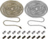 TecUnite 2 Pieces 3.2 mm Beaded Pull Chain Extension with Connector, Each 10 Feet Beaded Roller Chain with 10 Matching Connectors (Multicolors A)