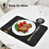 Lexella Placemats for Dining Table Set of 6 Place Mats and 6 Coasters for Drinks - Place Mats for Kitchen Table with Coasters - Set of 12