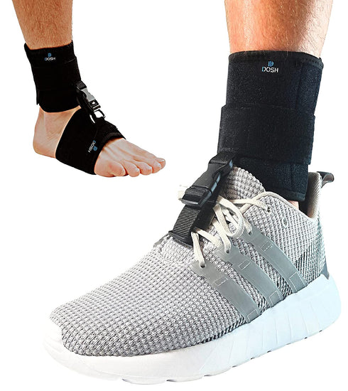 DOSH AFO Foot Drop Brace - Drop Foot Brace for Walking - Use as a Left or Right AFO Brace - Ankle Foot Orthosis Support Brace for Men and Women - Drop Foot Braces are used for Stroke, MS, & much more…