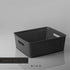 BINO Woven Plastic Storage Basket, Large (Black)
