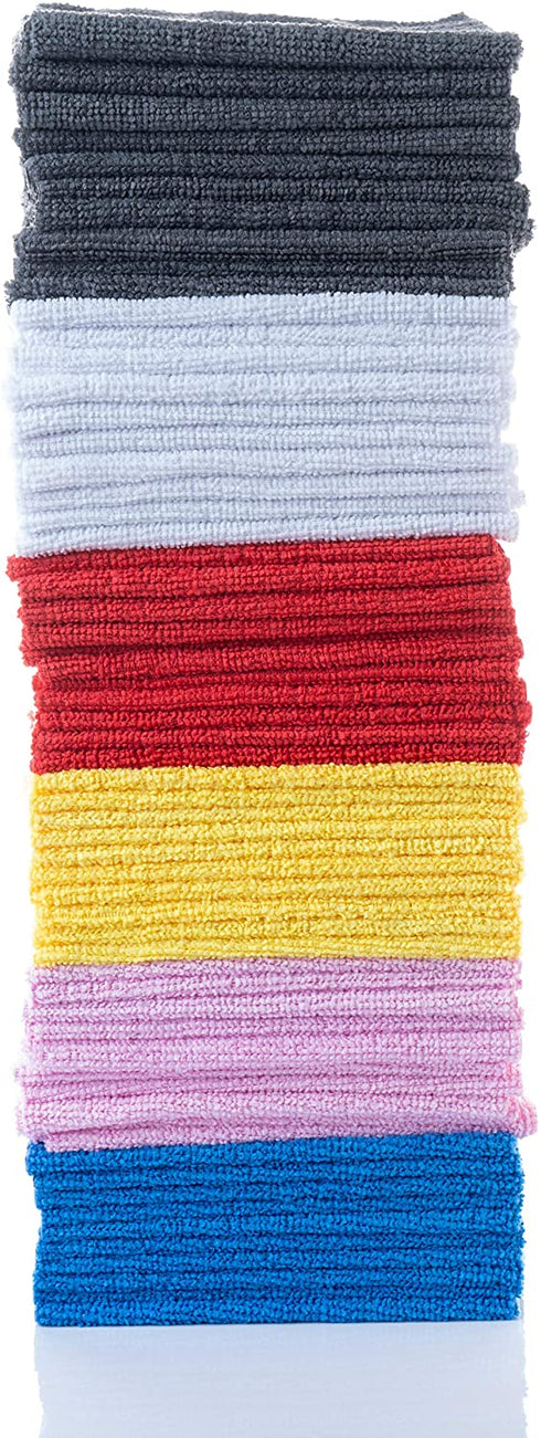 Simpli-Magic Microfiber Cleaning Cloths, Size: 12?x12?, 60 Pack, Large, Multicolor