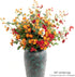 Burnt Orange Small Roses, 6 pcs Fall Artificial Flowers, 26 Flower Heads per one, a Total of 156 Flower Heads, Suitable Family DIY Wedding Party Table Bride Holding and Other Home Autumn Decoration