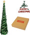 HAKACC 5 FT Christmas Tree, 2 Flash Modes Artificial Christmas Tree with 5 M LED Light for Home Holiday Party Decorations, Easy Assembly, Green