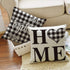 AVOIN Family Saying Buffalo Plaid Throw Pillow Cover, 18 x 18 Inch Holiday Love Home Easter Day Fall Cushion Case for Sofa Couch Set of 4