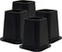 Kings Brand Furniture - Heavy Duty 6-inch Bed Risers, Furniture Riser, Great for Under Bed Storage, Set of 4