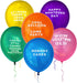 Kipi Toys Funny Party Abusive Balloons 24 Pcs Jumbo Pack Birthday Humor Fun Prank Gag Balloon Joke Special Decoration Gift Present for Old Adults College