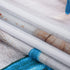 Nautical Shower Curtain, Marine Sail Boat Beach Starfish Shell Sea Life Shower Curtain with 12 Hooks, Waterproof Shower Curtain (White Blue #1, 70" L — 69" W)